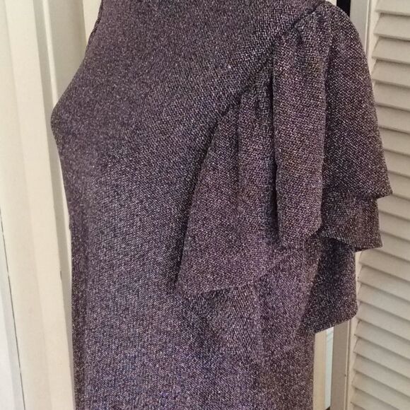 Showstopping Dress Ruffle Sleeve Pink Sparkler! XS - Picture 5 of 10